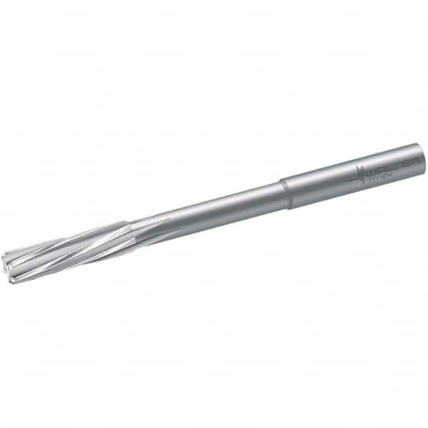 Walter-Titex - 9mm Diam 6-Flute Straight Shank Spiral Flute Solid Carbide Chucking Reamer - Exact Industrial Supply