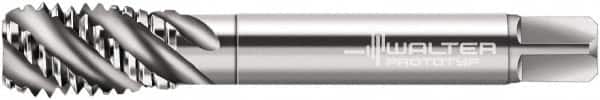 Walter-Prototyp - 3/4-16 UNF 4 Flute 2B Bottoming Spiral Flute Tap - Cobalt, Bright Finish, 4-1/4" OAL, Right Hand Flute, Right Hand Thread, Series A2356760 - Benchmark Tooling