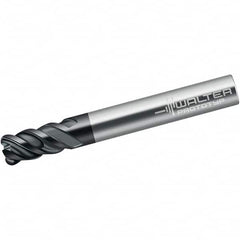 Walter-Prototyp - 12mm, 4 Flute, Single End, Solid Carbide, 1mm Corner Radius End Mill - 83mm OAL, 50° Helix, Right Hand Flute, 26mm LOC, Right Hand Cut - Benchmark Tooling