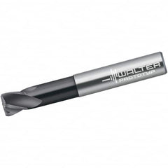 Walter-Prototyp - 8mm, 4 Flute, Single End, Solid Carbide, 0.5mm Corner Radius End Mill - 80mm OAL, 30° Helix, Right Hand Flute, 8mm LOC, Right Hand Cut, 43mm Extended Reach - Benchmark Tooling