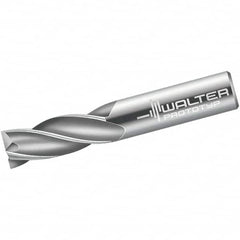 Walter-Prototyp - 2.5mm, 8mm LOC, 6mm Shank Diam, 57mm OAL, 4 Flute, Solid Carbide Square End Mill - Single End, Uncoated, Spiral Flute, 30° Helix, Centercutting, Right Hand Cut, Right Hand Flute - Benchmark Tooling