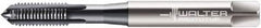 Walter-Prototyp - M9x1.25 Metric 6HX 4 Flute TiCN Finish Powdered Metal Straight Flute Machine Tap - Modified Bottoming, Right Hand Thread, 90mm OAL, 18mm Thread Length, Oversize - Benchmark Tooling