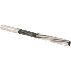 Walter-Titex - 5.01mm Cobalt 6 Flute Chucking Reamer - Spiral Flute, 5mm Straight Shank, 23mm Flute Length, 86mm OAL - Benchmark Tooling