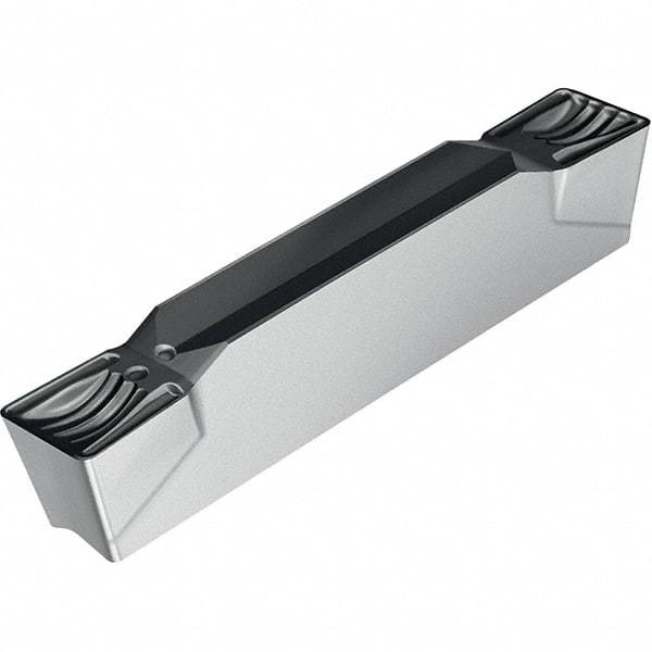 Walter - 4GX16 UF4 Grade WKP23S, 4mm Cutting Width Carbide Grooving Insert - 2.8mm Max Depth of Cut, Neutral, 0.4mm Corner Radius, Al2O3/TiN Finish - Benchmark Tooling