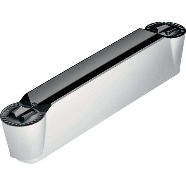 Walter - 3E400N20GX RD4 Grade WSM33S, 4mm Cutting Width Carbide Grooving Insert - 2mm Max Depth of Cut, Neutral, 2mm Corner Radius, TiAlN/Al2O3/ZrCN Finish - Benchmark Tooling