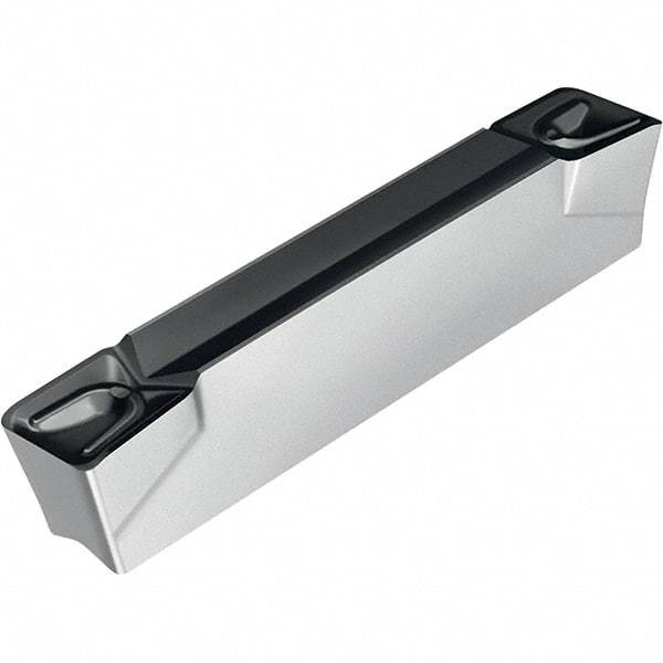 Walter - 3E500N04GX UD6 Grade WSM33S, 5mm Cutting Width Carbide Grooving Insert - 3mm Max Depth of Cut, Neutral, 0.4mm Corner Radius, TiAlN/Al2O3/ZrCN Finish - Benchmark Tooling