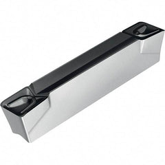 Walter - 3E500N04GX UD6 Grade WSM33S, 5mm Cutting Width Carbide Grooving Insert - 3mm Max Depth of Cut, Neutral, 0.4mm Corner Radius, TiAlN/Al2O3/ZrCN Finish - Benchmark Tooling