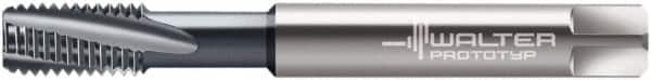 Walter-Prototyp - M6x1.00 Metric 3 Flute 6HX Modified Bottoming Spiral Flute Tap - Solid Carbide, TiCN Finish, 80mm OAL, Right Hand Flute, Right Hand Thread, Series 8041056 - Benchmark Tooling