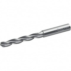 Walter-Titex - 13/64" 130° Solid Carbide Jobber Drill - Bright Finish, Right Hand Cut, Spiral Flute, Straight Shank, 82mm OAL, BSX Point - Benchmark Tooling