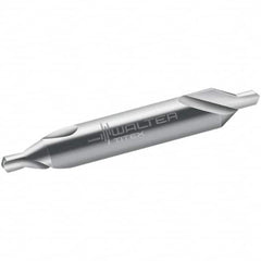 Walter-Titex - Metric Plain Cut 60° Incl Angle Solid Carbide Combo Drill & Countersink - Benchmark Tooling