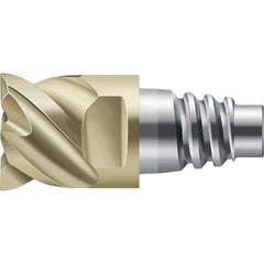 Walter-Prototyp - H4E Carbide End Milling Tip Insert - TiAlN/ZrN Finish, 4 Flutes, 20mm Cutting Diam, 9.85mm Depth of Cut, 21.3mm Extension - Benchmark Tooling