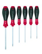 6 Piece - T8; T10; T15; T20; T25; T30 MagicSpring® - SoftFinish® Cushion Grip -  Torx Screw Holding Screwdriver Set - Benchmark Tooling