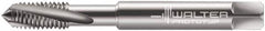 Walter-Prototyp - M10x1.50 Metric 3 Flute 6H Modified Bottoming Spiral Flute Tap - Solid Carbide, Bright Finish, 100mm OAL, Right Hand Flute, Right Hand Thread, Series 80410 - Benchmark Tooling