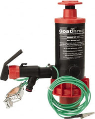 GoatThroat Pumps - 3/8" Outlet, 4 GPM, Polypropylene Hand Operated Transfer Pump - 56" OAL, For up to 55 Gal Drums, For Class I & II Flammable & Combustible Liquids - Benchmark Tooling