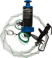 GoatThroat Pumps - 3/8" Outlet, 4 GPM, Polypropylene Hand Operated Transfer Pump - 56" OAL, For up to 55 Gal Drums, For Class I & II Flammable & Combustible Liquids - Benchmark Tooling