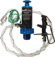 GoatThroat Pumps - 3/8" Outlet, 4 GPM, Polypropylene Hand Operated Transfer Pump - 56" OAL, For up to 55 Gal Drums, For Class I & II Flammable & Combustible Liquids - Benchmark Tooling