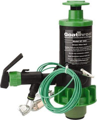 GoatThroat Pumps - 3/8" Outlet, 4 GPM, Polypropylene Hand Operated Transfer Pump - 56" OAL, For up to 55 Gal Drums, For Class I & II Flammable & Combustible Liquids - Benchmark Tooling