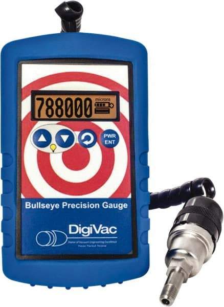 DigiVac - Vacuum Gauges Type: Electronic Vacuum Gauge Vacuum Range: 1 - 800,000 Microns - Benchmark Tooling