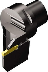 Sandvik Coromant - N123M2-1000-0008-GM Insert, 85mm Head Length, Modular Grooving Cutting Unit Head - Left Hand Cut, System Size C8, Through Coolant, Series CoroCut 1-2 Cutting Unit for Parting & Grooving - Benchmark Tooling