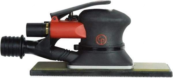 Chicago Pneumatic - 10,000 OPM, 9 CFM Air Consumption, 90 psi Air Pressure, Jitter Bug Air Orbital Sander - Rectangular Pad, 1/4" Inlet - Benchmark Tooling