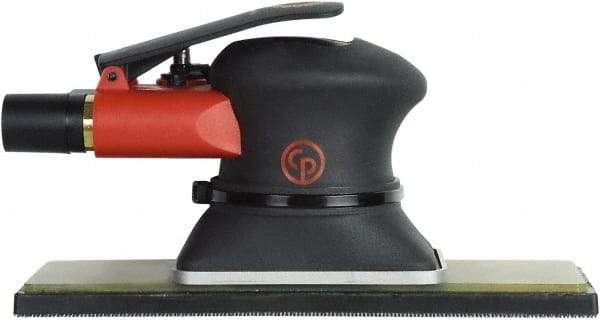 Chicago Pneumatic - 10,000 OPM, 9 CFM Air Consumption, 90 psi Air Pressure, Jitter Bug Air Orbital Sander - Rectangular Pad, 1/4" Inlet - Benchmark Tooling