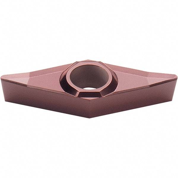 Walter - VCGT331 PM2 Grade WXN10 Carbide Turning Insert - TiCN Plus Finish, 35° Diamond, 3/8" Inscr Circle, 3/16" Thick, 1/64" Corner Radius - Benchmark Tooling