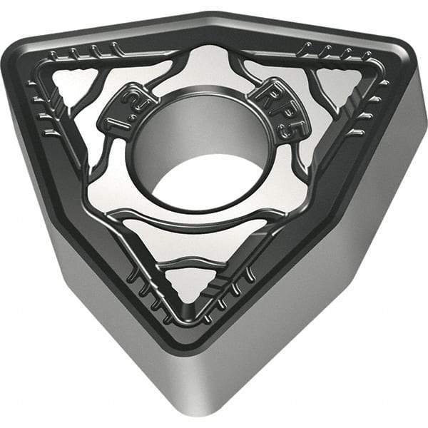 Walter - WNMG543 RP5 Grade WPP20S Carbide Turning Insert - TiCN/Al2O3/TiN Finish, 80° Trigon, 5/8" Inscr Circle, 1/4" Thick, 3/64" Corner Radius - Benchmark Tooling