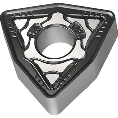 Walter - WNMG543 RP5 Grade WPP20S Carbide Turning Insert - TiCN/Al2O3/TiN Finish, 80° Trigon, 5/8" Inscr Circle, 1/4" Thick, 3/64" Corner Radius - Benchmark Tooling