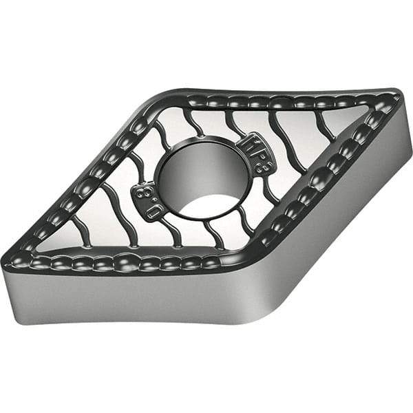 Walter - DNMG433 MP3 Grade WPP20S Carbide Turning Insert - TiCN/Al2O3/TiN Finish, 55° Diamond, 1/2" Inscr Circle, 3/16" Thick, 3/64" Corner Radius - Benchmark Tooling