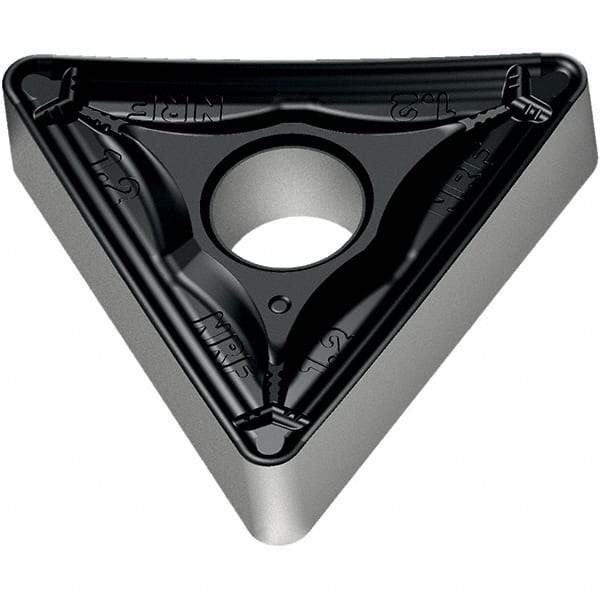 Walter - TNMM434 NRF Grade WPP20S Carbide Turning Insert - TiCN/Al2O3/TiN Finish, 60° Triangle, 1/2" Inscr Circle, 3/16" Thick, 1/16" Corner Radius - Benchmark Tooling