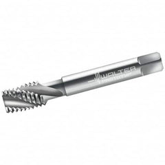 Walter-Prototyp - M4x0.70 Metric 3 Flute 6H Modified Bottoming Spiral Flute Tap - Cobalt, Bright Finish, 45mm OAL, Right Hand Flute, Right Hand Thread, Series 20167 - Exact Industrial Supply