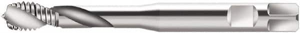Walter-Prototyp - M10x1.50 Metric 2 Flute 6H Modified Bottoming Spiral Flute Tap - Cobalt, Bright Finish, 100mm OAL, Right Hand Flute, Right Hand Thread, Series S20516 - Exact Industrial Supply