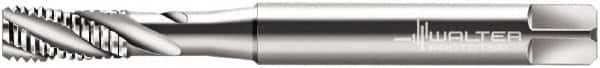 Walter-Prototyp - M6x1.00 Metric 3 Flute 6HX Bottoming Spiral Flute Tap - Cobalt, Bright Finish, 80mm OAL, Right Hand Flute, Right Hand Thread, Series 205106 - Exact Industrial Supply
