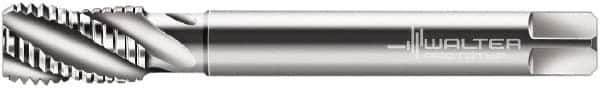 Walter-Prototyp - 1/8-28" BSPP, 4 Flutes, Bottoming Chamfer, Bright Finish, Cobalt British Standard Pipe Tap - 0.2756" Shank Diam, 0.2165" Square Size, Series 245606 - Exact Industrial Supply