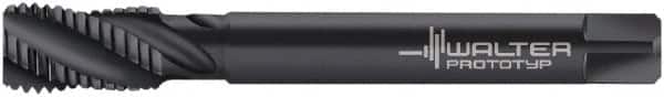 Walter-Prototyp - 1-1/8 - 8 UN 4 Flute 2B Modified Bottoming Spiral Flute Tap - Cobalt, Oxide Finish, 180mm OAL, Right Hand Flute, Right Hand Thread, Series M225632 - Benchmark Tooling