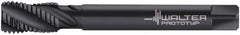 Walter-Prototyp - 1-1/8 - 8 UN 4 Flute 2B Modified Bottoming Spiral Flute Tap - Cobalt, Oxide Finish, 180mm OAL, Right Hand Flute, Right Hand Thread, Series M225632 - Benchmark Tooling