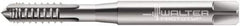 Walter-Prototyp - M8x1.25 Metric 6H 3 Flute Bright Finish Cobalt Straight Flute Interrupted Thread Machine Tap - Modified Bottoming, Right Hand Thread, 90mm OAL, 18mm Thread Length, Oversize - Benchmark Tooling