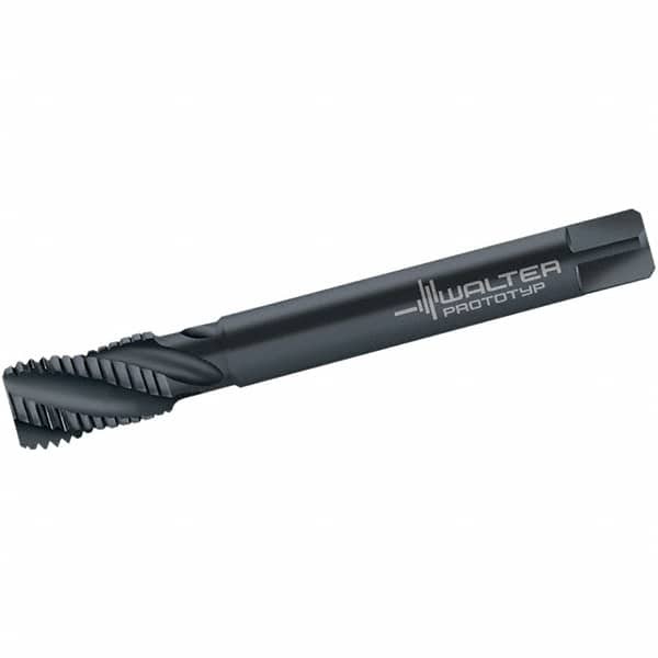 Walter-Prototyp - 1-1/8 - 8 UN 4 Flute 3B Modified Bottoming Spiral Flute Tap - Cobalt, Oxide Finish, 180mm OAL, Right Hand Flute, Right Hand Thread, Series M225532 - Benchmark Tooling