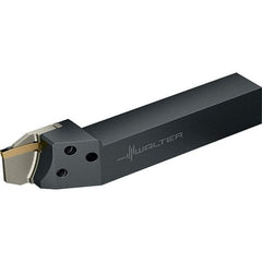 Walter - NCCE, External, Left Hand, 3mm Max Depth of Cut, 0.6 to 2.3mm Groove Width, Indexable Grooving Tool Holder - GX16-2.. Insert Compatibility, 20mm Shank Height, 20mm Shank Width, 123mm OAL - Benchmark Tooling