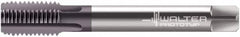 Walter-Prototyp - M12x1.50 Metric Fine 6HX 4 Flute Multilayer TiAlN Finish Solid Carbide Straight Flute Machine Tap - Modified Bottoming, Right Hand Thread, 100mm OAL, 20mm Thread Length, Oversize, Through Coolant - Exact Industrial Supply