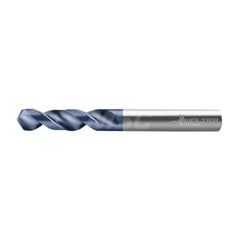 Screw Machine Length Drill Bit: 0.6299″ Dia, 118 °, Cobalt Coated, Right Hand Cut, Spiral Flute, Straight-Cylindrical Shank, Series A1154TFT