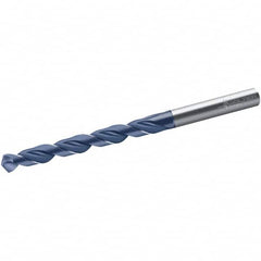 Walter-Titex - 9.8mm 118° Cobalt Jobber Drill - TiNAl Finish, Right Hand Cut, Spiral Flute, Straight Shank, 133mm OAL, VA Inox Point - Benchmark Tooling