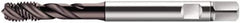 Walter-Prototyp - M5x0.80 Metric 3 Flute 6HX Modified Bottoming Spiral Flute Tap - Cobalt, Hardlube Finish, 70mm OAL, Right Hand Flute, Right Hand Thread, Series S2051312 - Exact Industrial Supply