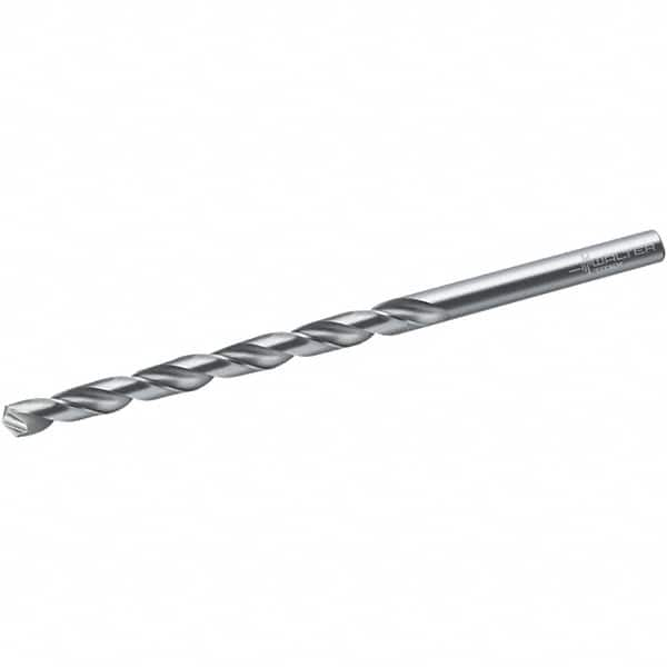 Walter-Titex - 4.1mm, 130° Point, Spiral Flute, Cobalt Taper Length Drill Bit - Bright Finish, 78mm Flute Length, 119mm OAL, Series A1544 - Benchmark Tooling