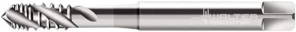 Walter-Prototyp - M10x1.50 Metric 3 Flute 6H Modified Bottoming Spiral Flute Tap - Cobalt, Bright Finish, 100mm OAL, Right Hand Flute, Right Hand Thread, Series P40519 - Exact Industrial Supply