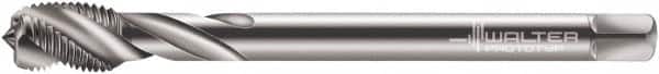 Walter-Prototyp - M12x1.50 Metric Fine 4 Flute 6H Modified Bottoming Spiral Flute Tap - Cobalt, Bright Finish, 100mm OAL, Right Hand Flute, Right Hand Thread, Series 7156770 - Exact Industrial Supply