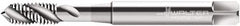 Walter-Prototyp - M3x0.35 Metric Fine 3 Flute 6H Modified Bottoming Spiral Flute Tap - Cobalt, Bright Finish, 56mm OAL, Right Hand Flute, Right Hand Thread, Series P21519 - Exact Industrial Supply