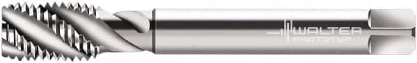 Walter-Prototyp - 1-1/2 - 6 UNC 4 Flute 2B Modified Bottoming Spiral Flute Tap - Cobalt, Bright Finish, 200mm OAL, Right Hand Flute, Right Hand Thread, Series P22569 - Benchmark Tooling