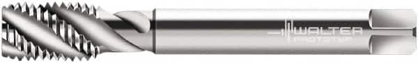 Walter-Prototyp - 1/2-13 UNC 4 Flute 3B Modified Bottoming Spiral Flute Tap - Cobalt, Bright Finish, 110mm OAL, Right Hand Flute, Right Hand Thread, Series P22559 - Exact Industrial Supply