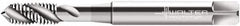 Walter-Prototyp - M6x1.00 Metric 3 Flute 4H Modified Bottoming Spiral Flute Tap - Cobalt, Bright Finish, 80mm OAL, Right Hand Flute, Right Hand Thread, Series P20509 - Exact Industrial Supply